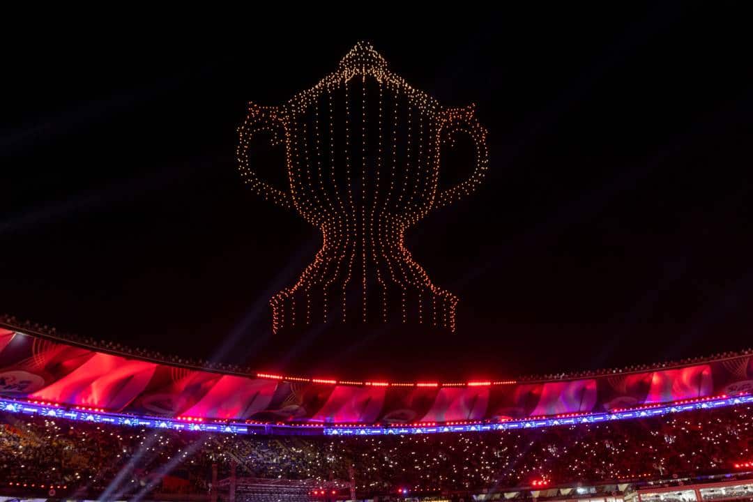 A sight to behold: A spectacular drone show treats Ahmedabad | IPLT20